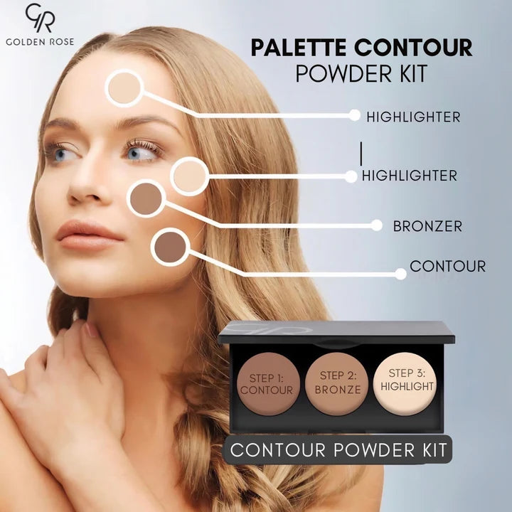 GOLDEN ROSE PALETTE CONTOUR POWDER KIT